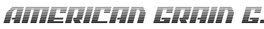 Preview American Grain Gradient Italic