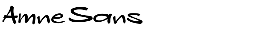 Font Amne Sans by Wahyu Eka Prasetya