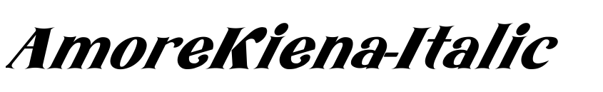 Font AmoreKiena-Italic by Kong Font