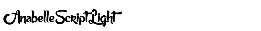 Font AnabelleScriptLight by Unknown
