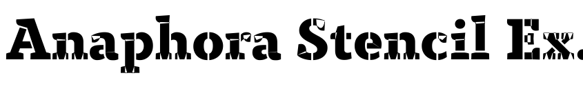 Preview Anaphora Stencil ExtraBold