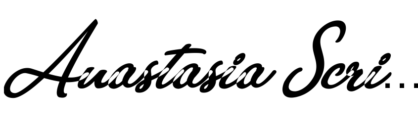 Font Anastasia Script Personal Use Regular by Billy Argel