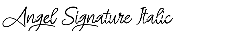 Preview Angel Signature Italic