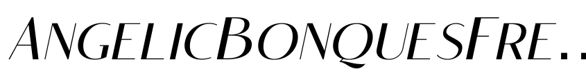 Preview AngelicBonquesFree-SansItalic
