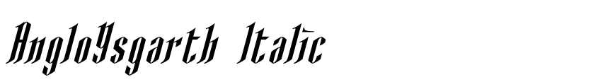 Preview AngloYsgarth Italic