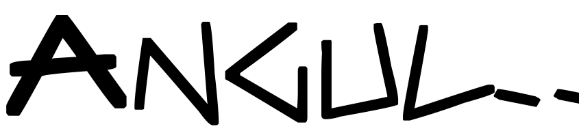 Font Angular Anarchy by Unknown
