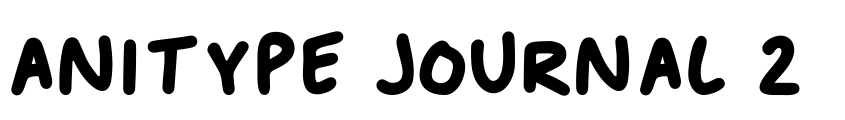 Font Anitype Journal 2 by Unknown