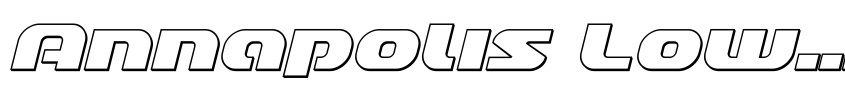 Preview Annapolis Lower Case Outline Italic