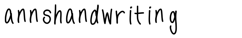 Preview annshandwriting