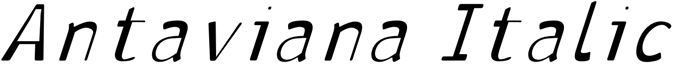 Preview Antaviana Italic