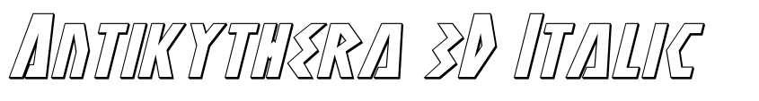 Preview Antikythera 3D Italic