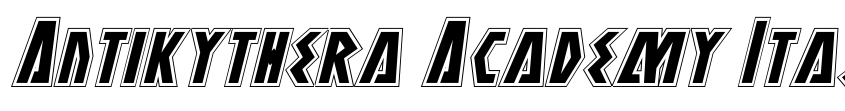 Preview Antikythera Academy Italic