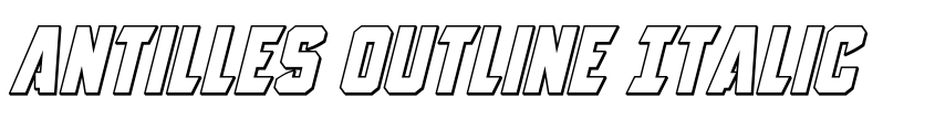 Preview Antilles Outline Italic