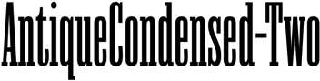 Preview AntiqueCondensed-Two