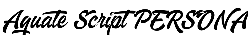 Preview Aquate Script PERSONAL USE ONLY