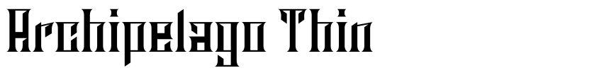 Font Archipelago Thin by Vladimir Nikolic
