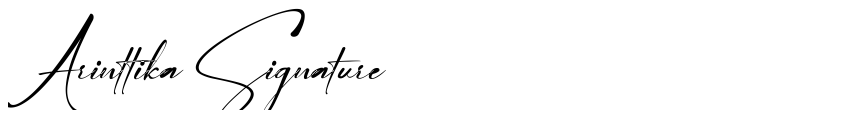 Preview Arinttika Signature