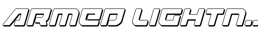 Preview Armed Lightning 3D Italic