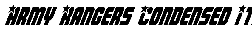 Preview Army Rangers Condensed Italic