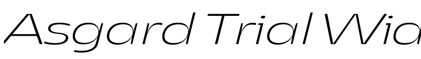 Preview Asgard Trial Wide Xlight Italic
