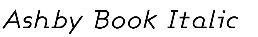 Preview Ashby Book Italic