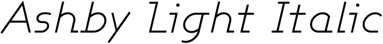 Preview Ashby Light Italic