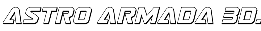 Preview Astro Armada 3D Italic