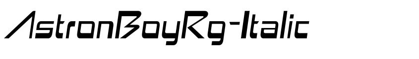 Preview AstronBoyRg-Italic