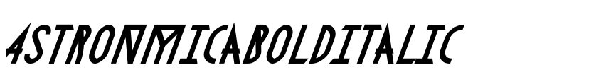 Preview AstronmicaBoldItalic