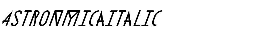 Preview AstronmicaItalic