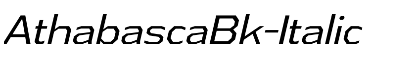 Preview AthabascaBk-Italic