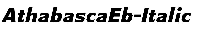Preview AthabascaEb-Italic