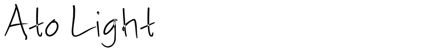 Font Ato Light by Unknown