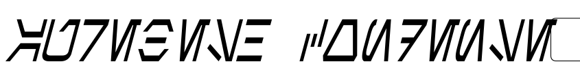 Preview Aurebesh Condensed Italic