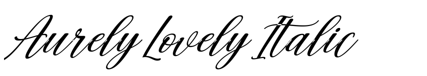 Preview Aurely Lovely Italic