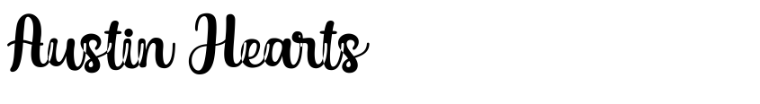 Font Austin Hearts by Yugo Priyat Moko ( Holydie Studio )
