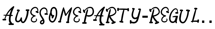 Preview AwesomeParty-Regular