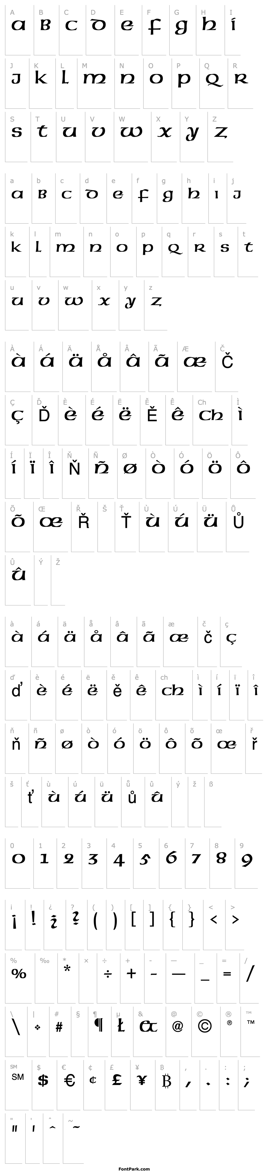 Overview American Uncial Normal