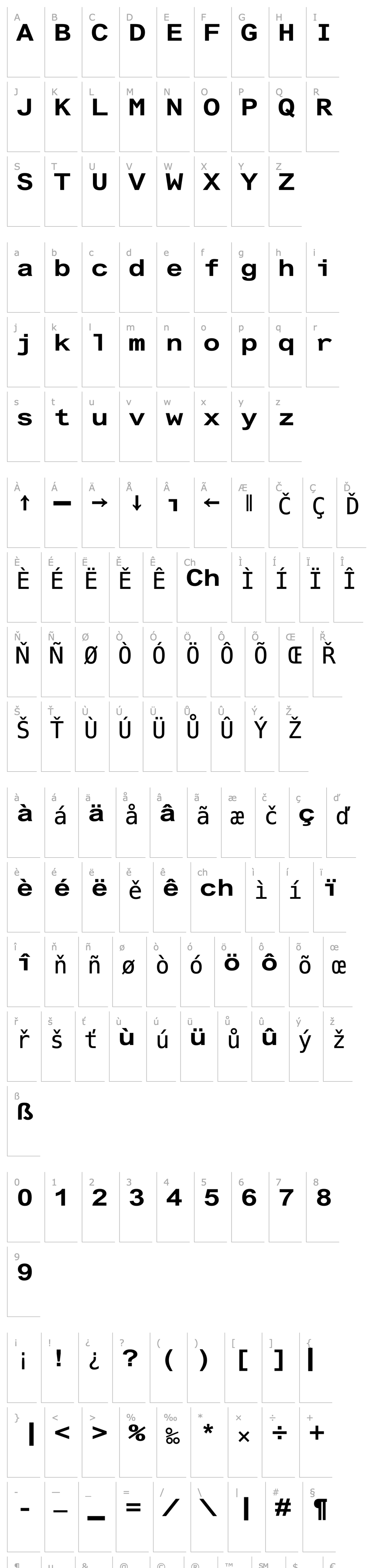 Overview Arial Alternative Regular