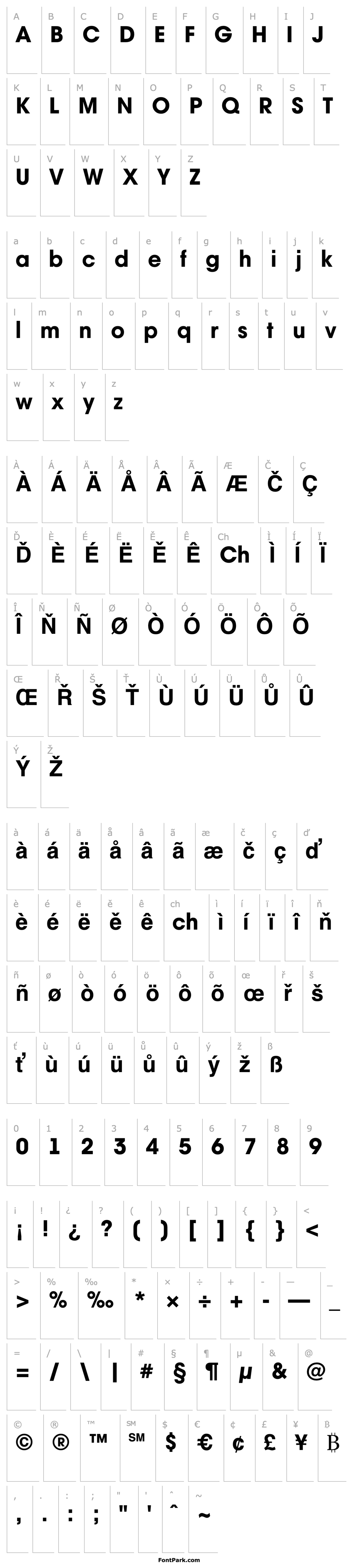 Overview a_AvanteBs ExtraBold