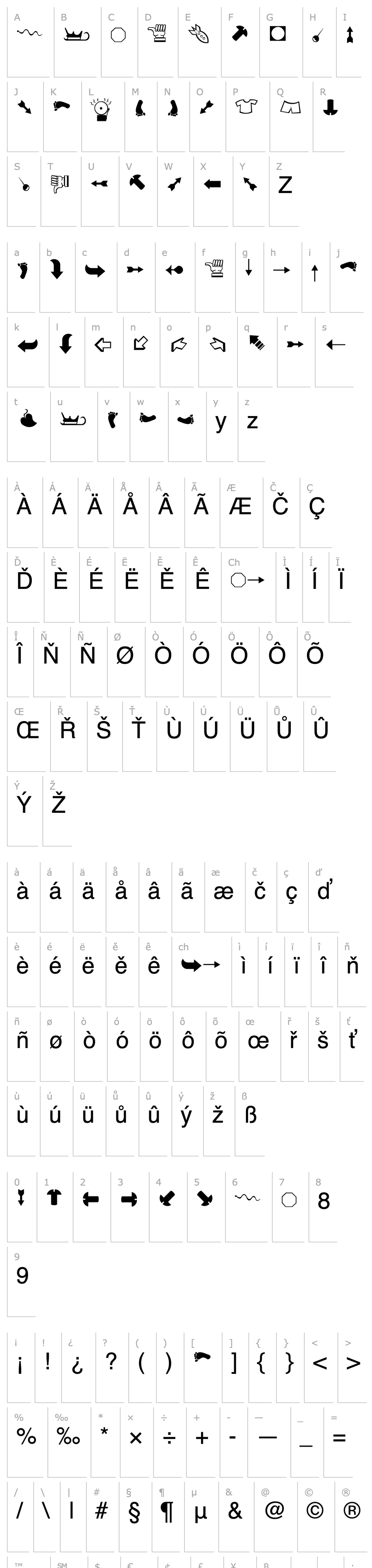 Přehled A&L Dingbats 2  Normal