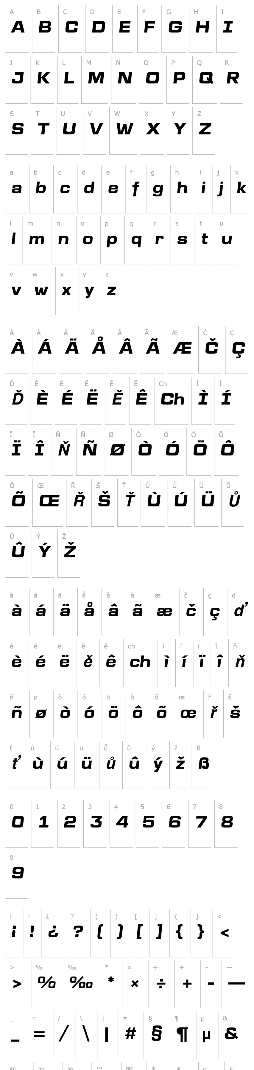 Přehled a_LineaSans Bold Italic