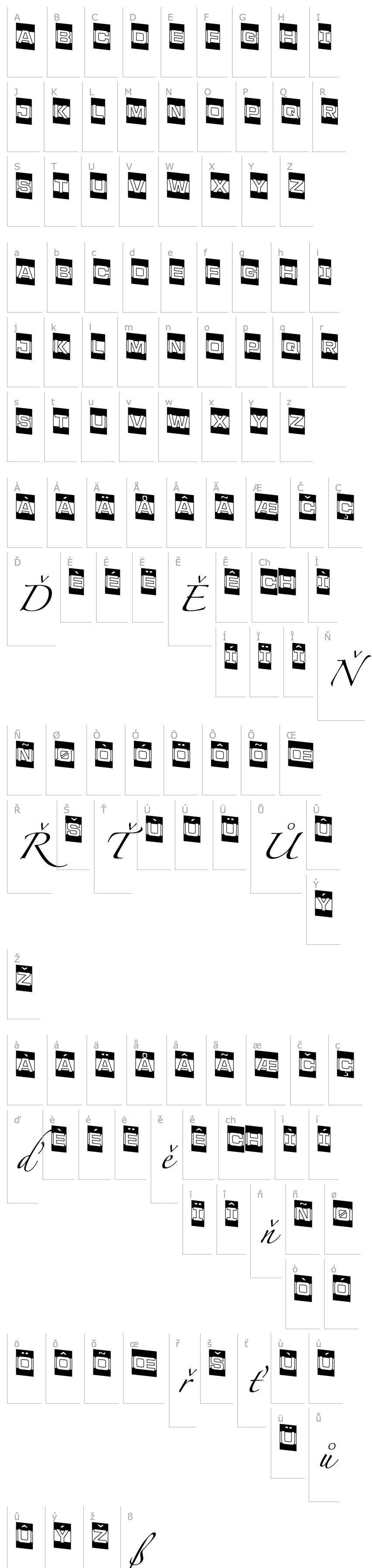 Overview a_LineaSansCmB&WDn