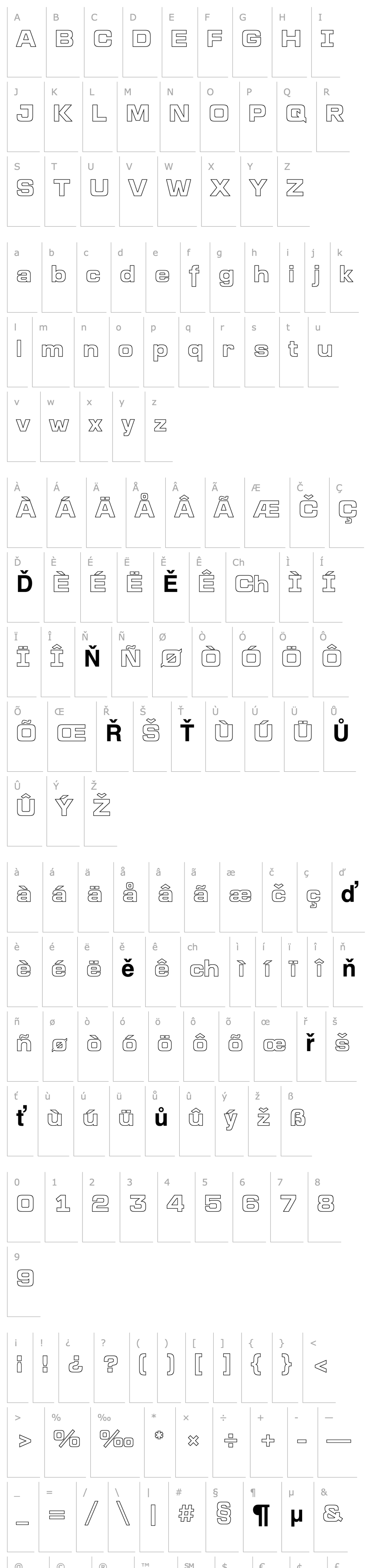 Overview a_LineaSansOtl Bold