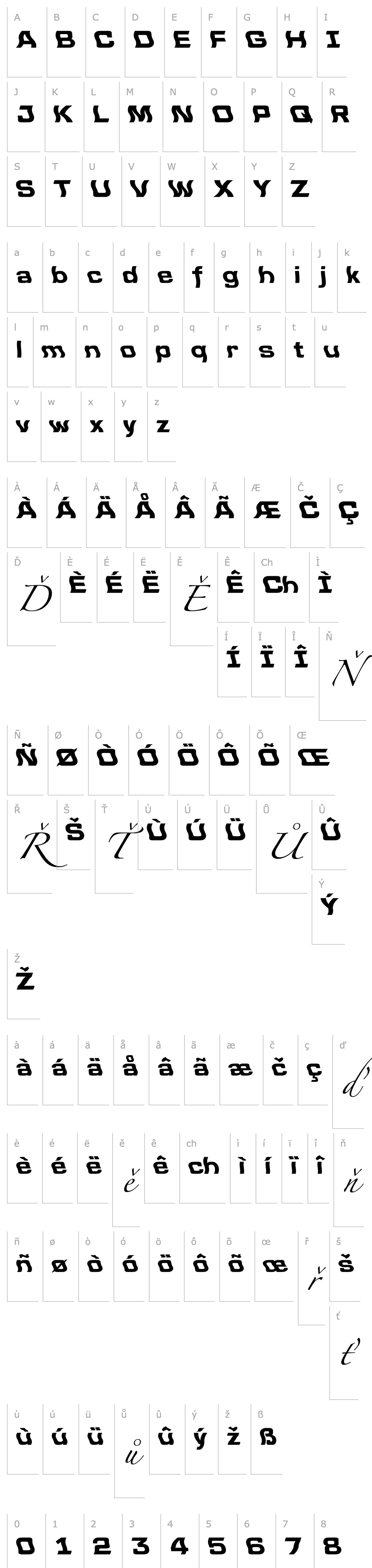 Overview a_LineaSansWv Bold