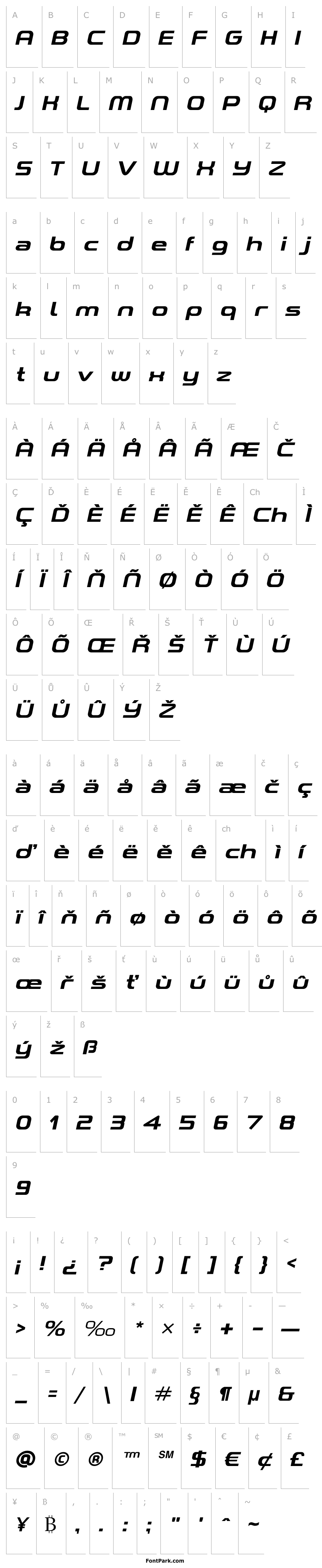 Přehled A-Space Demo Bold Italic