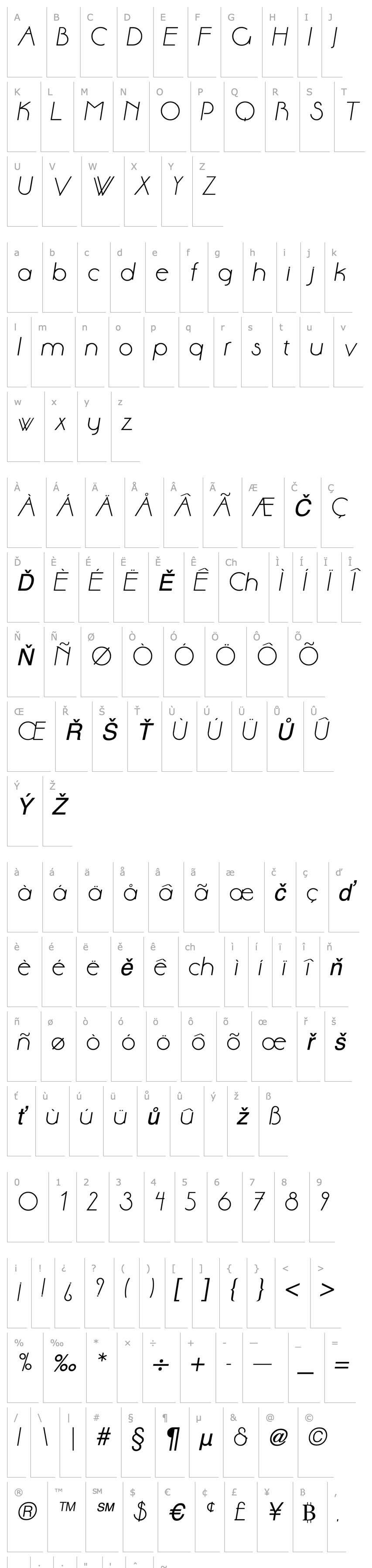 Overview Aase Italic