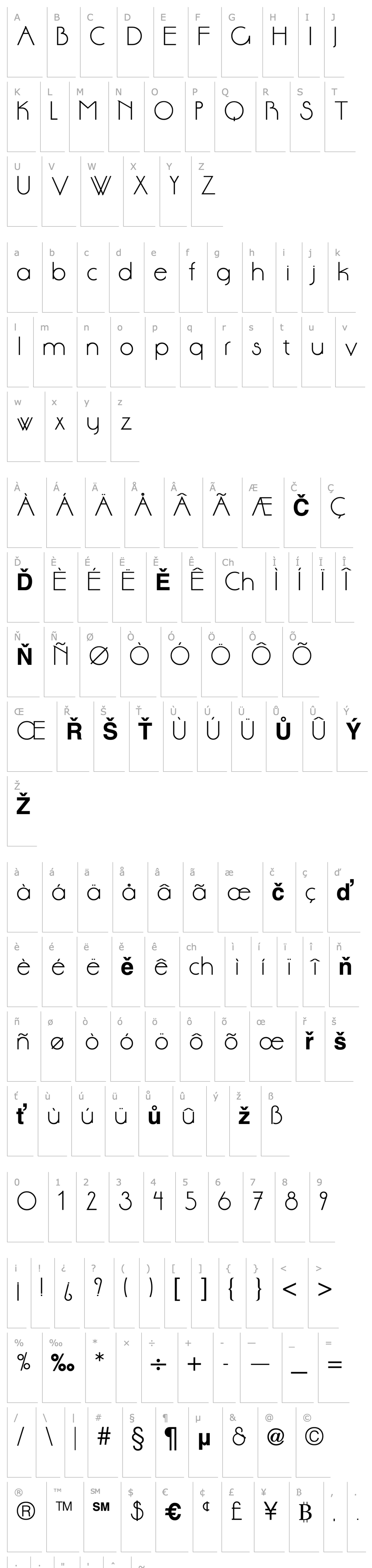 Overview Aase Light Bold