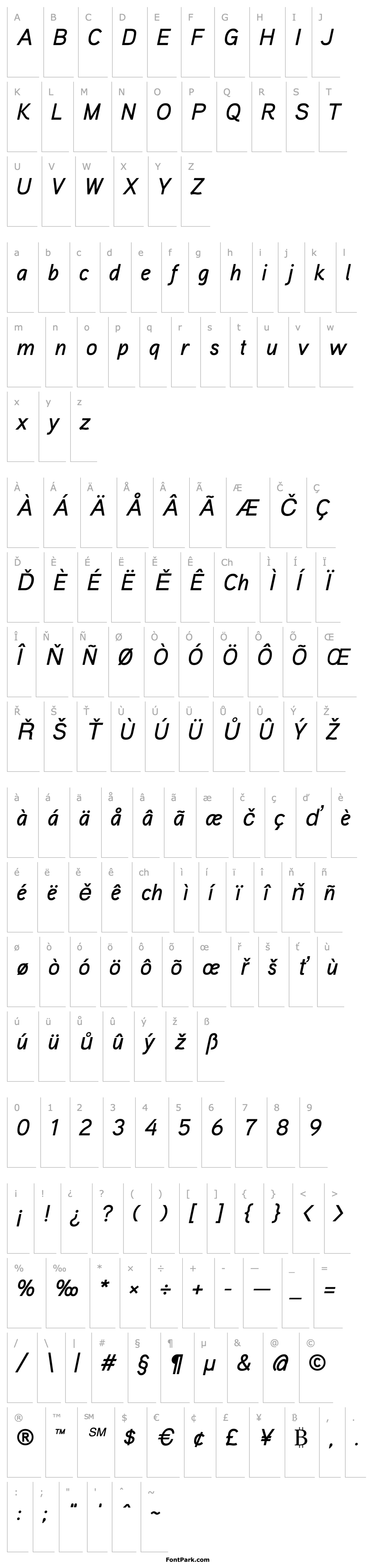 Overview Aaux ProMedium Italic