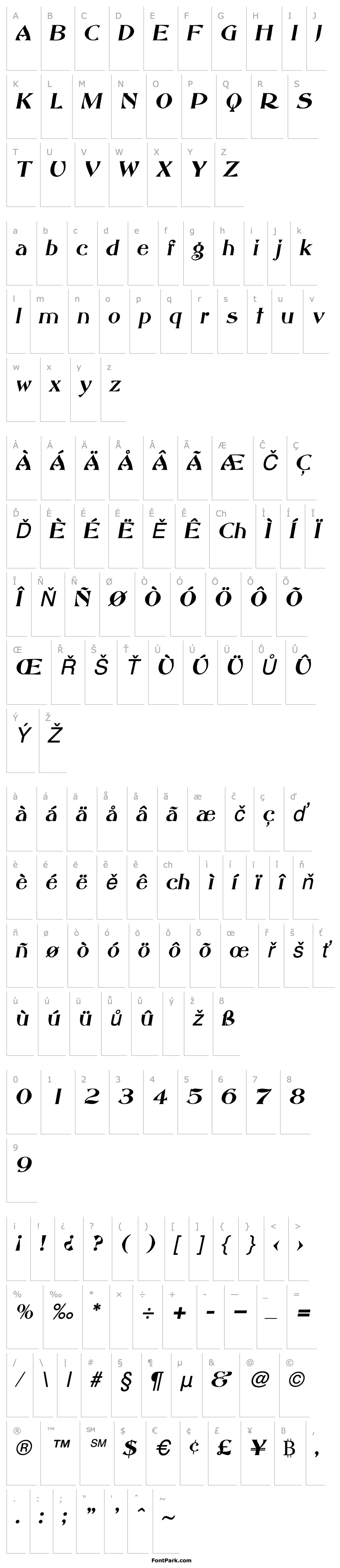 Overview Abbey Old Style SF Italic